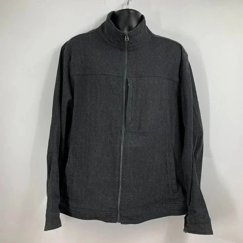 Woolrich Men's Tioga Charcoal Herringbone Water Unlined Jacket Size XL